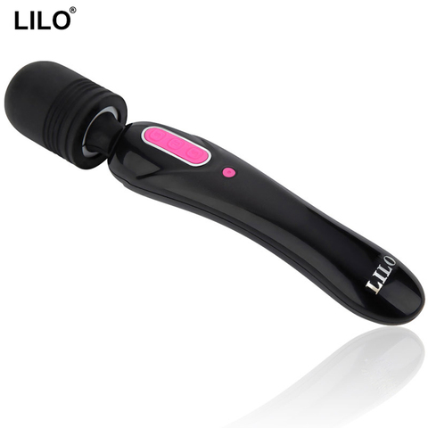 LILO baguette magique Rechargeable puissant masseur de corps vibrateur clitoridien AV vibrateurs jouets sexuels adultes pour les Couples produits sexuels ► Photo 1/6