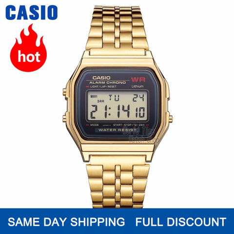 Casio montre en or montre pour hommes top marque de luxe LED numérique Quartz étanche montre les sports militaire montre-bracelet relogio masculino reloj hombre erkek kol saati zegarek meski A168WG-9 часы мужские ► Photo 1/4