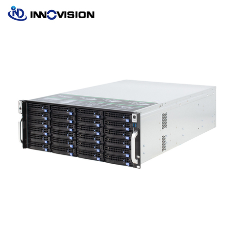 Super énorme stockage 24 baies 4u hotswap rack NVR NAS serveur châssis S46524 ► Photo 1/6