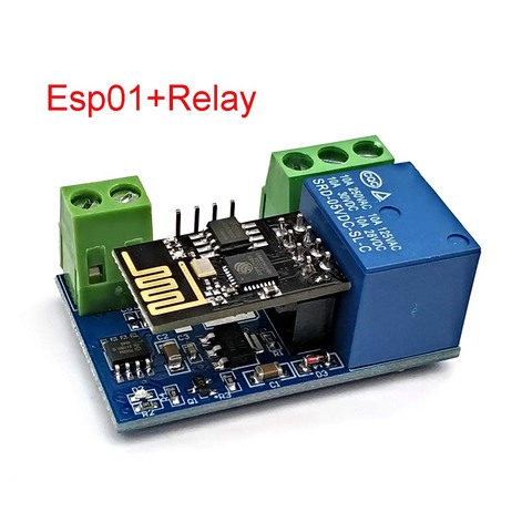 Module de relais WiFi 5V ESP8266, commutateur de commande à distance pour maison intelligente, application de téléphone ESP-01 ► Photo 1/4