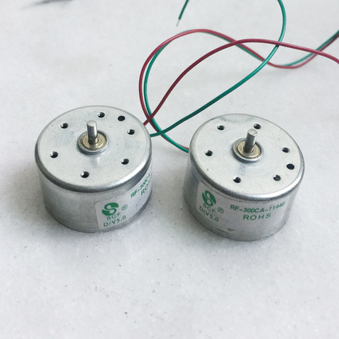 Micro RF-300CA – Mini moteur électrique rond, 5V 3V-6V 3.7V, 24mm x 12mm, Long arbre de 4mm, silencieux, bricolage, Test solaire, pièces de ventilateur, jouets, voitures, bateaux ► Photo 1/6