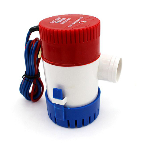 Pompe à eau électrique Submersible 12V, 350/500/750/1100GPH, filtre à eau, Mini 24V, Micro moteur solaire pour bateau ► Photo 1/6