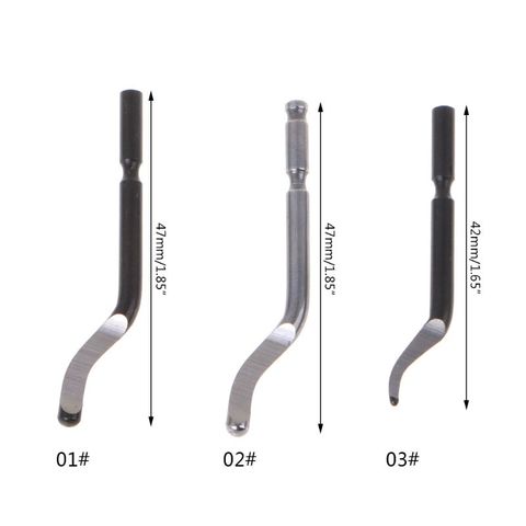10 pièces lame rotative en acier rapide BS1010 BS1018 BK3010 lame en plastique cuivre aluminium coin fissure ébavurage coupe traitement ► Photo 1/6