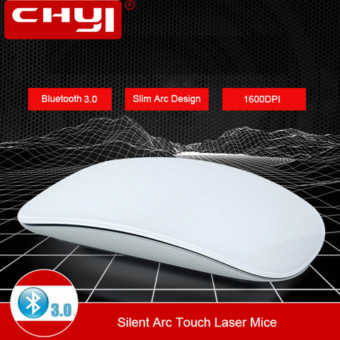 Souris optique sans fil Bluetooth 3.0, Ultra fine, Arc Touch, 1600DPI, souris d'ordinateur PC ergonomique 3D, pour Macbook Apple ► Photo 1/6