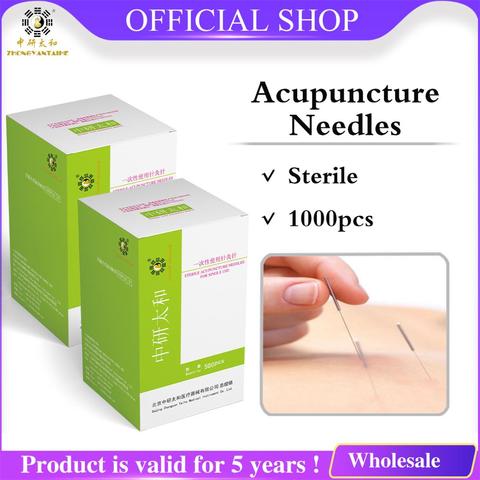 Aiguille d'acupuncture jetable stérilisée 2 boîtes, valide pour 5 ans, Tube pour pratique de Massage, santé et perte de poids ► Photo 1/6