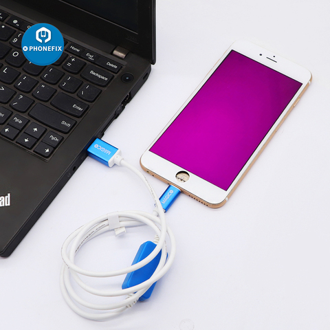 Câble DCSD OEM pour IPhone entrez le câble d'ingénierie d'écran violet câble DCSD USB pour iPhone 7/7P/8/8P/X ingénierie et exploitation ► Photo 1/6