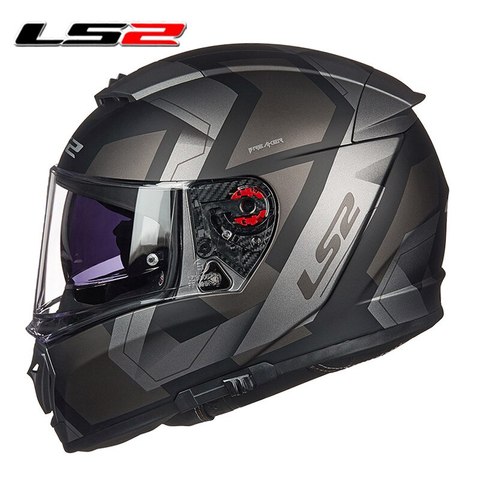 Casque intégral de Moto pour le vélo, pour la course, avec double visière, pour hommes et femmes, LS2 FF390 ► Photo 1/6