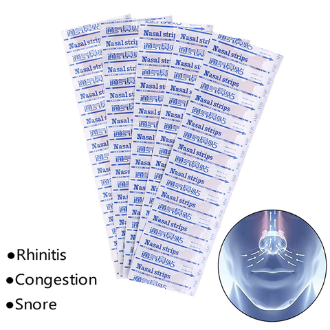 50 pièces nouveau pratique Anti ronflement bandes nasales sommeil aide droite pour respirer mieux arrêter de ronfler outils de soins de santé ► Photo 1/1