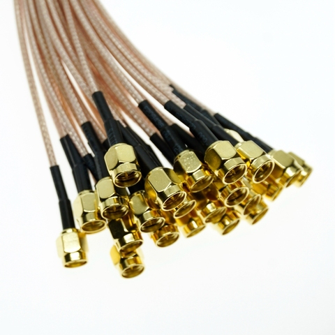 Connecteurs SMA mâle vers SMA mâle, 5 à 100 pièces, RF en tresse, câble Coax pour cavalier ► Photo 1/6