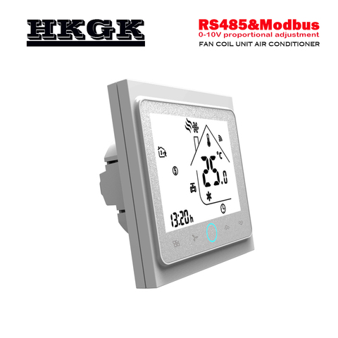 Thermostat de climatisation de Type RS485 et Modbus Application Interface de programmation pour régulée 0-10V proportionnel ► Photo 1/6