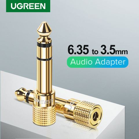 Ugreen – connecteur Audio Jack 3.5, 6.35mm mâle à 3.5mm femelle, câble auxiliaire pour haut-parleur de guitare 3.5 ► Photo 1/6