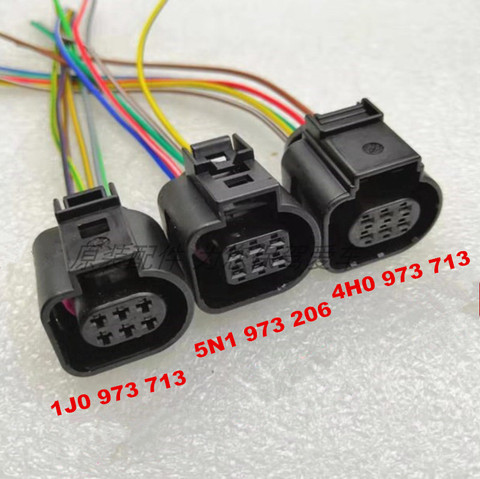 Connecteur d'accélérateur 6 broches/voie, 1 pièce/lot, câble pour VW Passat Tiguan Magotan Jetta Bora Golf Audi A3 Q3 A4L Q5 ► Photo 1/1