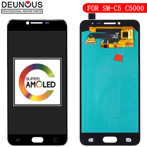 Super EDO – écran tactile LCD AMOLED de remplacement, 5.2 pouces, pour SAMSUNG Galaxy C5 C5000, nouveau ► Photo 1/3