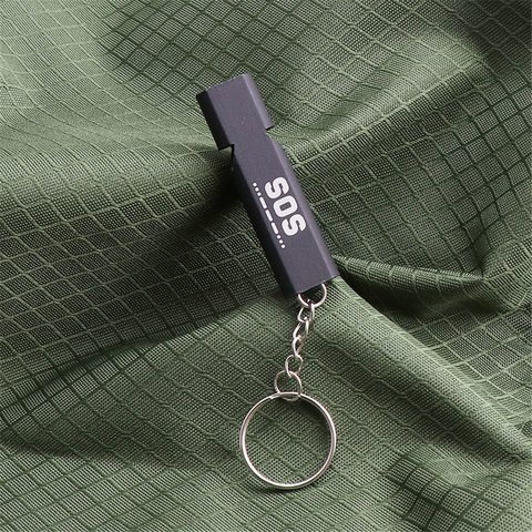 1/2 pièces en plein air Camping survie sifflet fréquence sifflet multifonctionnel Portable EDC outil SOS tremblement de terre sifflet d'urgence ► Photo 1/6