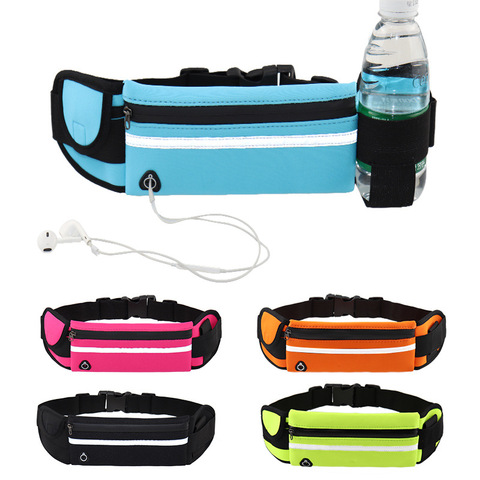 Mini sac banane de sport multifonctionnel pour hommes et femmes, Portable et pratique, USB, sac de ceinture étanche pour téléphone ► Photo 1/6