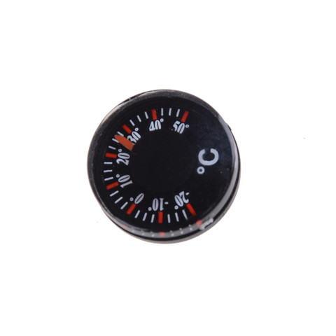 Mini rond diamètre 20mm extérieur étanche en plastique circulaire voiture thermomètre pointeur degrés Celsius thermomètre ► Photo 1/6