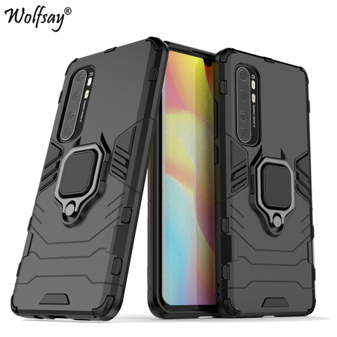 Coque blindée avec support à succion magnétique pour Xiaomi, compatible modèles Mi Note 10 Lite, 10 Lite ► Photo 1/6