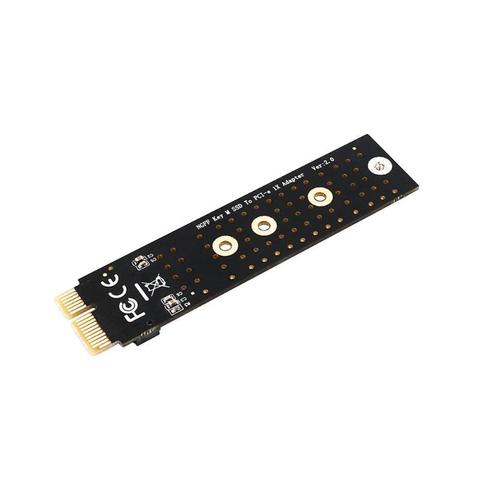 Adaptateur PCIE à M2 NVMe SSD M2 PCIE X1 rehausseur PCI-E PCI Express M connecteur de clé prend en charge 2230 2242 2260 2280 M.2 SSD pleine vitesse ► Photo 1/6