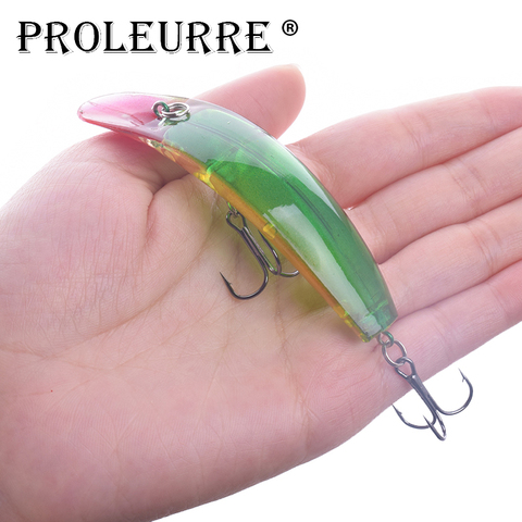 1 pièces flottant sangsue vairon leurre de pêche 90mm 8g Wobblers manivelle artificiel dur appât basse leurre en plastique poisson matériel de pêche ► Photo 1/6