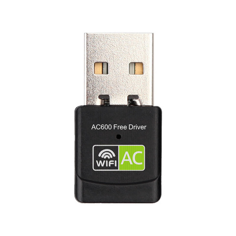 Dongle WiFi 2.4/5.8GHz, carte réseau 802.11ac, 600Mbps, adaptateur USB sans fil, double bande, lecteur gratuit ► Photo 1/5