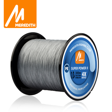 MEREDITH 4 brins tressé PE ligne de pêche 300M 500M 1000M 15-80LB Multifilament lisse ligne de pêche pour pêche leurre appât winte ► Photo 1/6