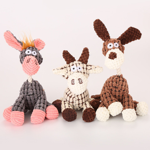 Jouets en peluche pour chien, accessoires à mâcher pour chiot, couineur, pour petit et grand gabarit, accessoire d'entraînement, fournitures pour animaux de compagnie ► Photo 1/6