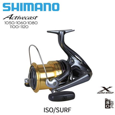 SHIMANO – moulinet de pêche ACTIVECAST, 1050, 1060, 1080, 1100, 1120, 3.8,: 1, pour les plages d'eau salée ► Photo 1/6