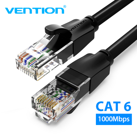Câble Ethernet Vention Cat6 câble Lan UTP RJ45 câble de raccordement réseau 10m 15m pour PS ordinateur Modem routeur chat 6 câble Ethernet ► Photo 1/1