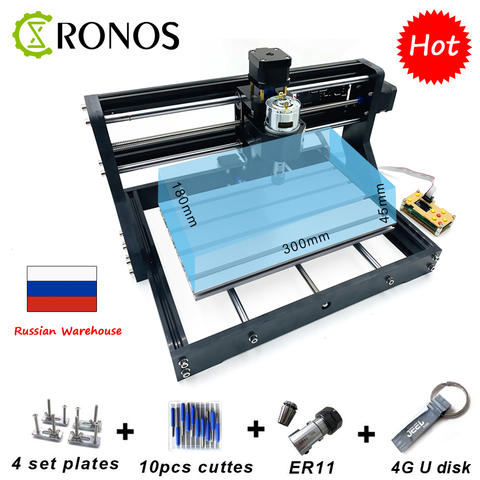 CNC 3018 ProLaser graveur bois bricolage CNC routeur Machine ,Pcb fraiseuse, bois routeur, GRBL hors ligne contrôle, 15W Craved sur métal ► Photo 1/6