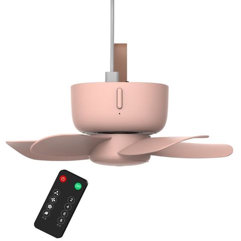 Nouvelle télécommande synchronisation USB alimenté ventilateur de plafond refroidisseur d'air 4 vitesses USB ventilateur pour lit Camping en plein Air suspendu tente cintre ventilateur ► Photo 1/6