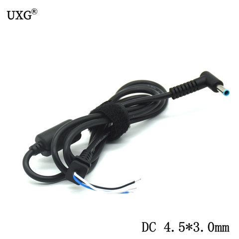 Câble de chargeur cc 4.5x3.0, connecteur à Angle droit avec broche pour Hp Envy adaptateur pour ordinateur portable, câble de 4.5x3.0mm ► Photo 1/1