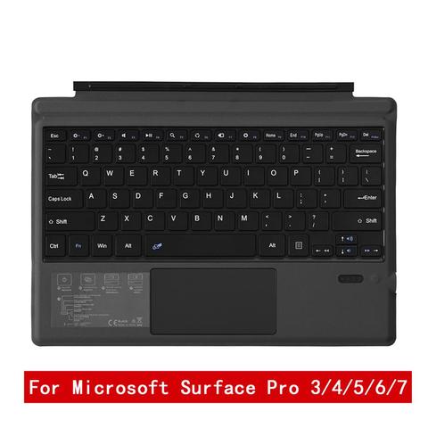 Clavier pour Microsoft Surface Pro 3/4/5/6/7 PC sans fil Bluetooth 3.0 tablette clavier tablette clavier PC ordinateur portable clavier de jeu ► Photo 1/6