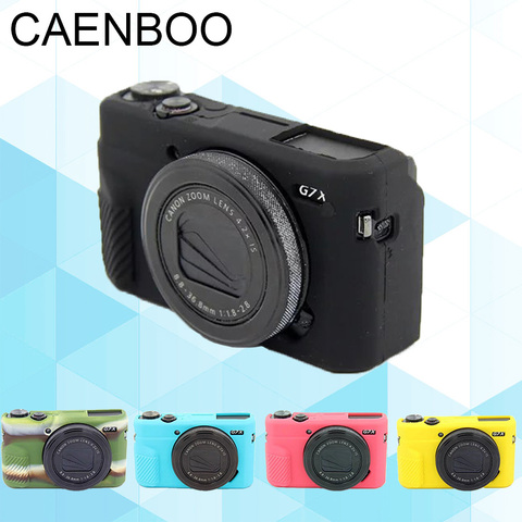 Sacs de caméra pour Canon Powershot G7X2 G7X3, housse de Protection en caoutchouc pour Canon G7 X Mark II, accessoires de caméra, étuis en Silicone souple ► Photo 1/6