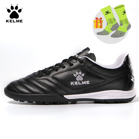 KELME professionnel Futsal Football bottes chaussures de Football Original Football crampons TF noir baskets hommes Football Futsals 871701 ► Photo 1/6