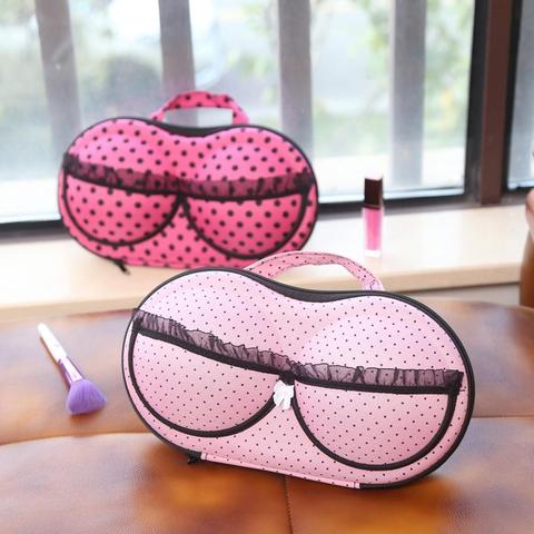 Femmes soutien-gorge sous-vêtements protéger Lingerie étui voyage sac boîte de rangement Portable stockage pour Lingerie maquillage lavage sac ► Photo 1/6