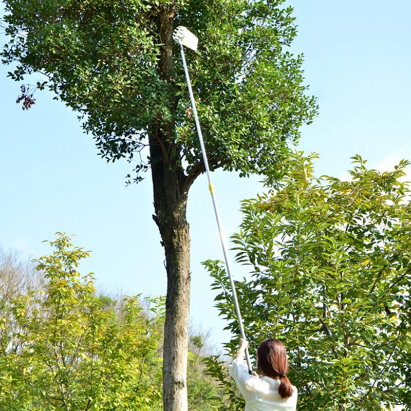 Cueilleur de fruits, collecteur de fruits outils d'élagage, outil à main créatif Portable en métal argenté, appareil de jardinage à l'extérieur ► Photo 1/6