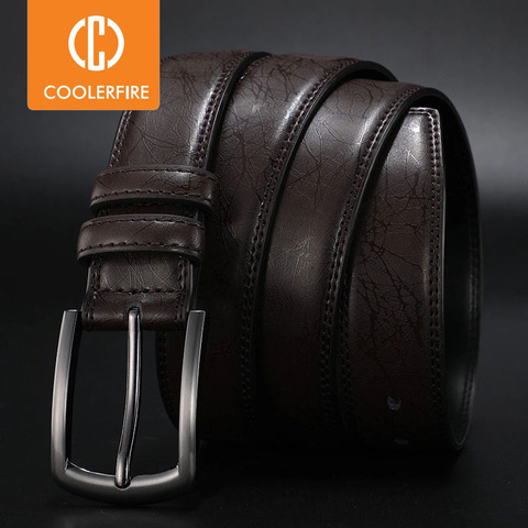 Homme de mode Ceintures En Cuir Véritable Robe Décontracté Épingle Boucle Affaires Ceinture pour Homme 2022 Nouvelle Ceinture Homme Luxe Sangle HQ091 ► Photo 1/6