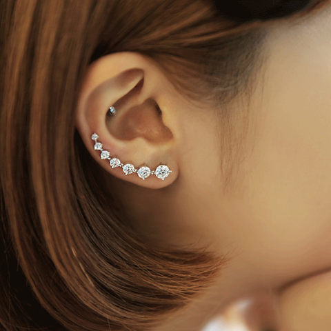 REETI-boucles d'oreilles en argent Sterling 925 en Zircon pour femmes, bijoux Super brillantes, vente en gros, idée cadeau, nouvelle collection ► Photo 1/6