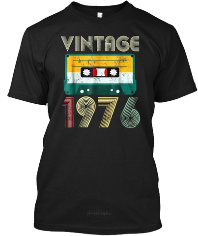 T-shirt en coton pour hommes, Vintage, cadeau d'anniversaire, 1976 ans, taille européenne, à la mode, été ► Photo 1/5