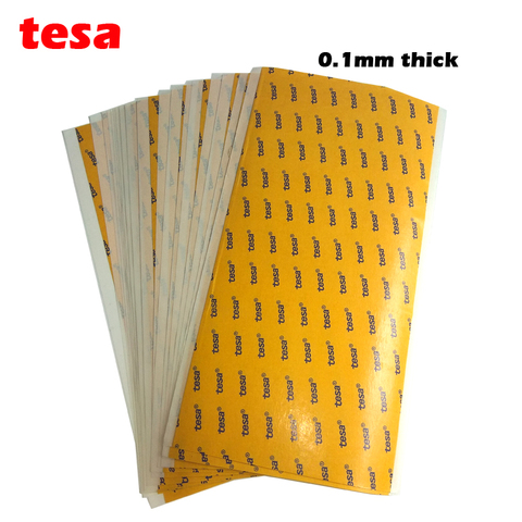 TESA – feuille adhésive SUPER collante Double face en PET, 68547mm d'épaisseur, 0.1MM d'épaisseur, 4 