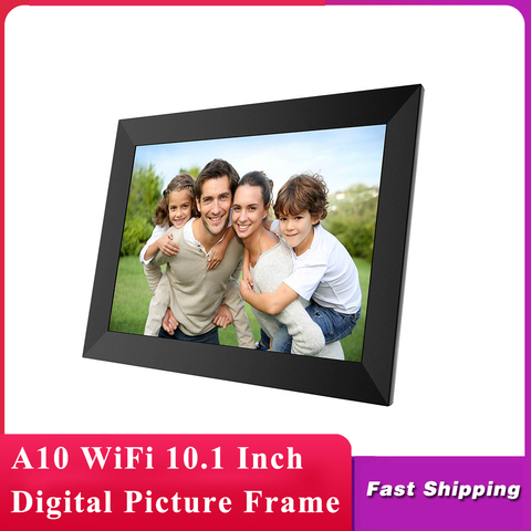 A10 WiFi 10.1 pouces cadre Photo numérique 1280x800 IPS écran tactile 16GB cadre Photo intelligent APP contrôle avec support détachable ► Photo 1/6