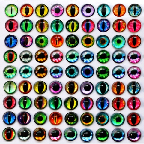 20 pièces en plastique verre papier poupées yeux jouets dinosaure Teddy Animal yeux Gem bricolage artisanat globe oculaire accessoires 6/8/10/12/14/15/16/18mm ► Photo 1/6