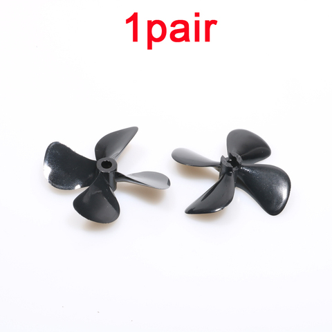 1 paire 4 lames CW CCW hélices couple élevé 50mm/55mm/60mm accessoires d'eau entièrement immergés avec arbre de 4mm pour modèle de bateau de pêche RC ► Photo 1/6