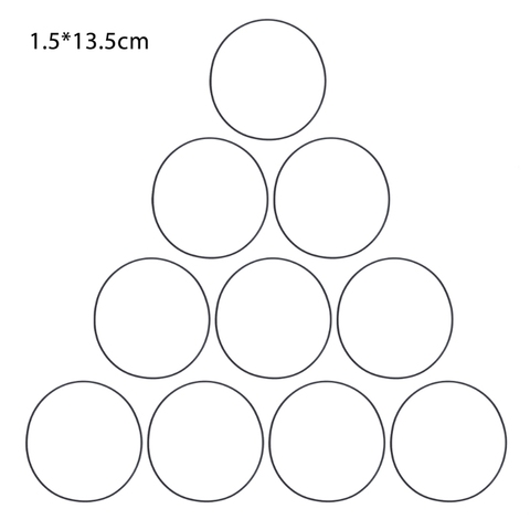 Courroies plates en caoutchouc pour lecteur DVD, 10 pièces, 1.5mm, remplacement de Cassette, enregistreur, platine ► Photo 1/6