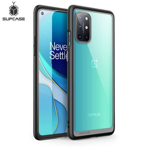 Support pour étui OnePlus 8T (libération 2022) pare-chocs de protection hybride Premium Anti-coup de Style UB + coque arrière transparente pour PC ► Photo 1/6