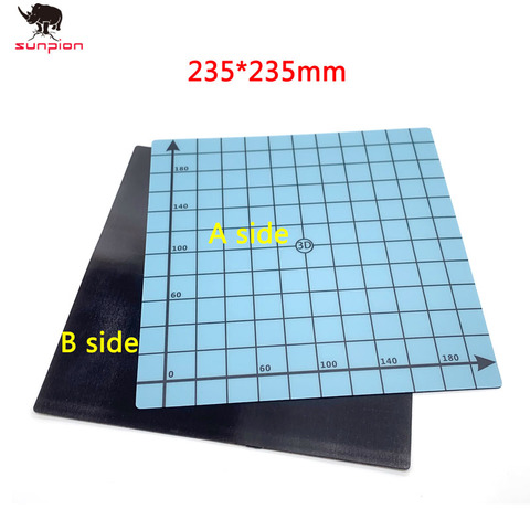 3d imprimante magnétique impression lit bande 235*235mm carré heat Bed autocollant construire plaque bande Surface Flex plaque pour Ender-3 Ender-3X ► Photo 1/6