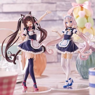 17cm Nekopara Figure d'anime défilé vanille Chocola Sexy fille Figure vanille Chocola PVC figurine à collectionner modèle poupée jouets ► Photo 1/6