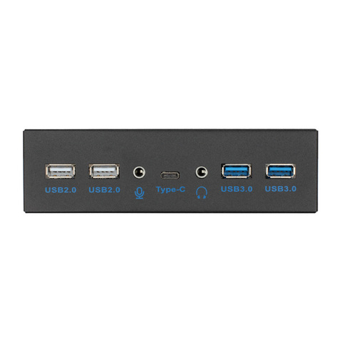 Panneau Audio avant, Hub USB 5.25/3.1 Type C, USB USB-C, USB 2.0, séparateur Multiport, avec adaptateur USB 3.0 vers 2.5, SATA 3 ► Photo 1/5