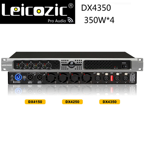 Leicozic DX4350 amplificateurs professionnels 1u amplificateur 1100w 4 canaux amplificateur audio amplificateur de puissance amplificateur numérique ► Photo 1/6