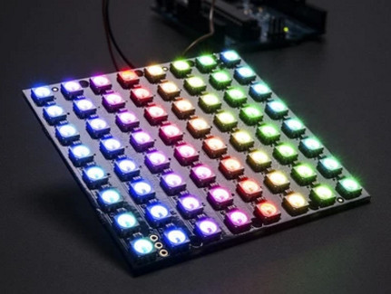 Matrice de LED 5050 rvb, pour Arduino, nouveau, WS2812B, 8x8 64 bits, pleine couleur, 5050 ► Photo 1/1